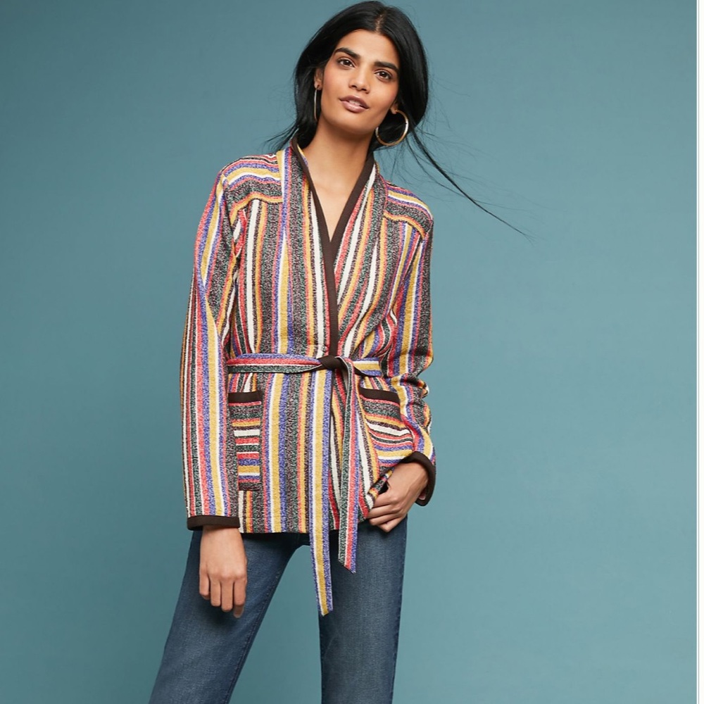 Anthropologie Mansoura Striped Jacket, size XS